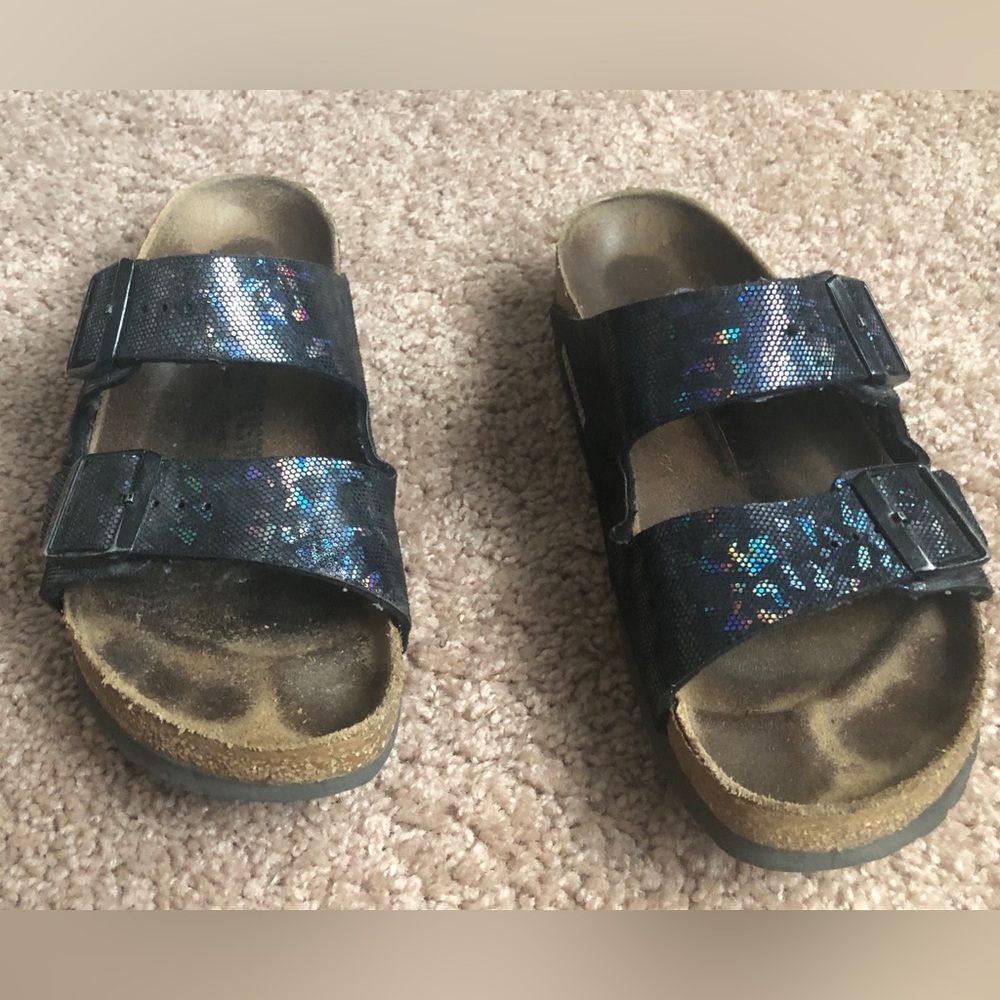 Birkenstock metallic sandals rainbow shimmer EU 40 US 9